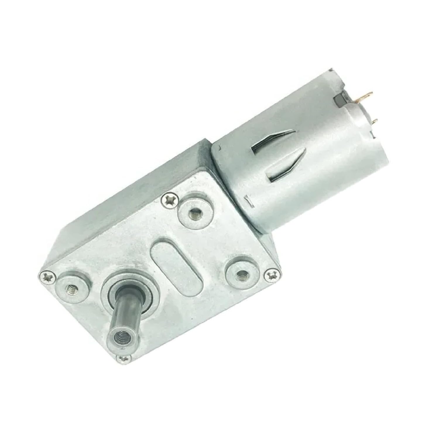 JGY-370 DC Worm Gear Motor, 3 RPM, 6V/12V/24V, High Torque 14KG.CM, Self-Locking, Metal Gear (6rpm 12V)