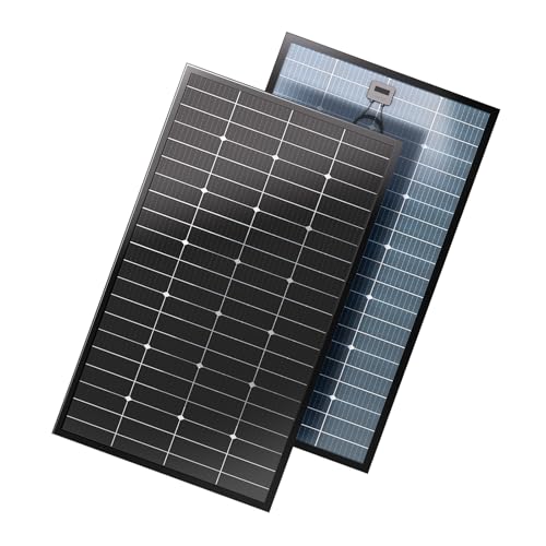 JJN Bifacial 200 Watt Solar Panel 12V 10BB Monocrystalline Solar Panels High Efficiency Solar...