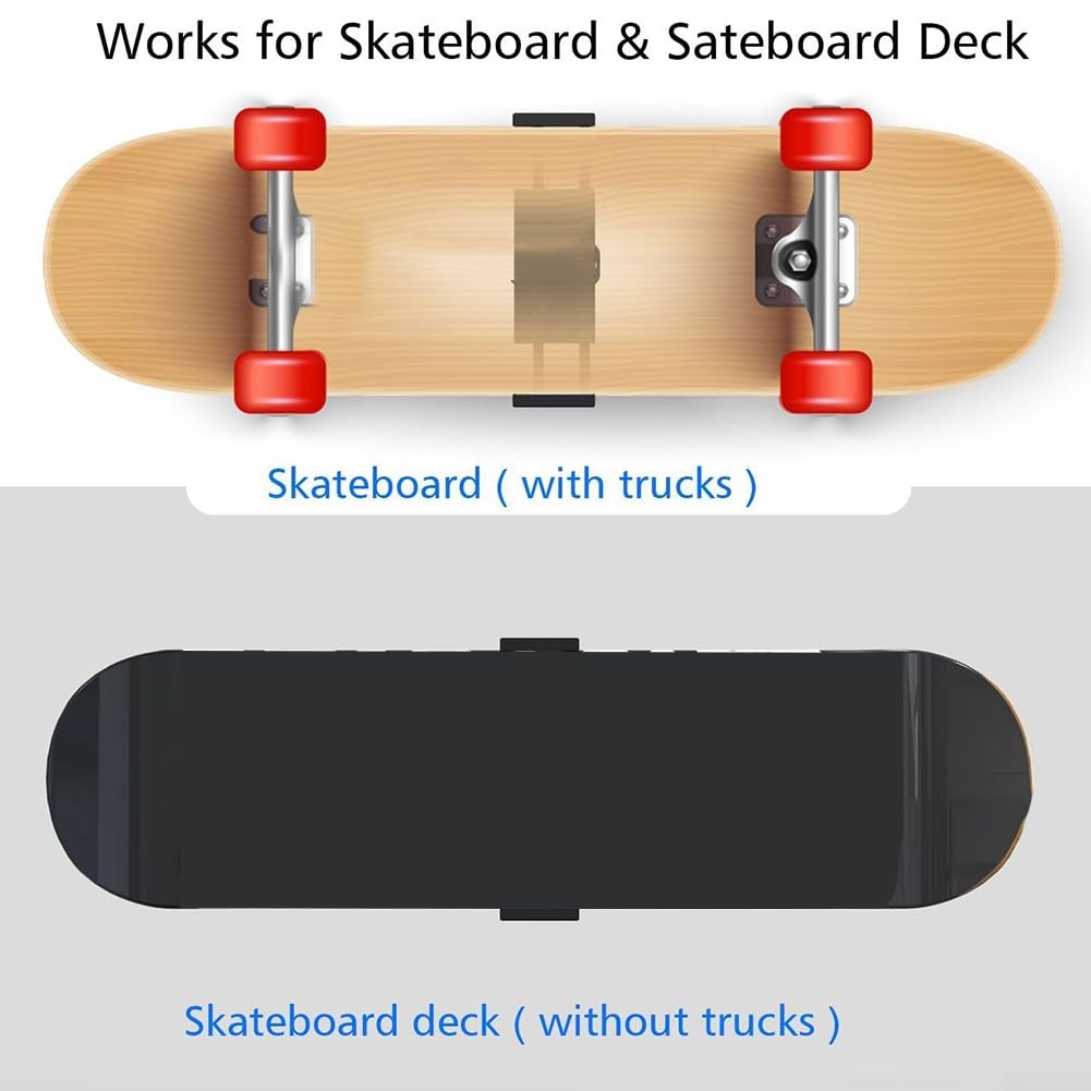 Installation sans effort - Support mural pour planche de skate - Pivotez et mettez en valeur votre planche avec style (1 pièce)