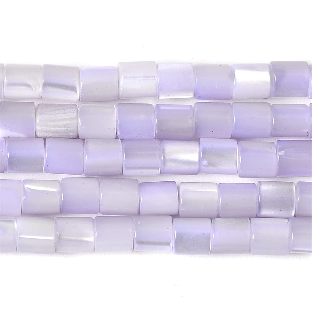 Perles d'espacement cylindriques violettes 4x3.5mm pour création de bijoux DIY - Lot de 95