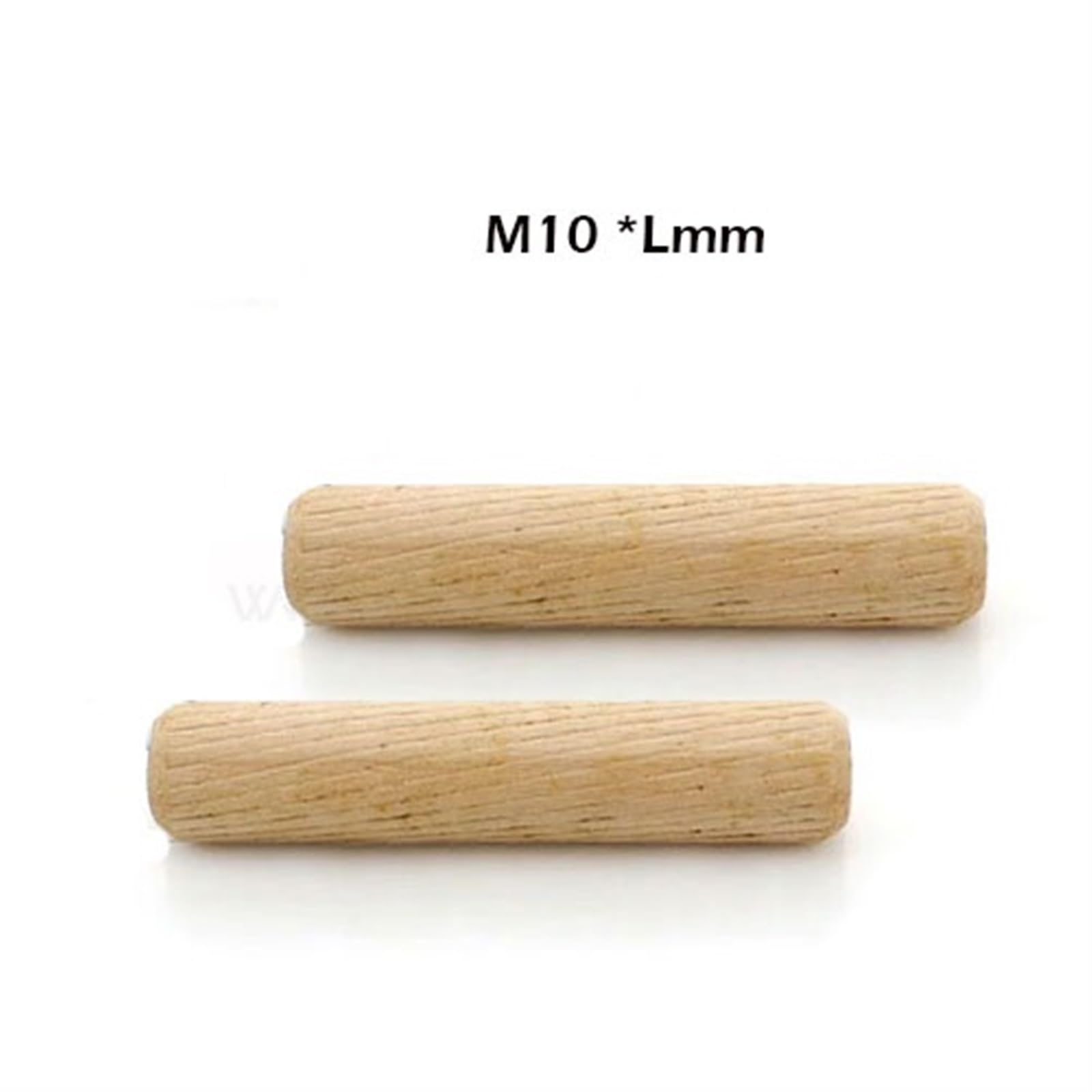 Holzdübel Möbelbeschlag M6/M8/M10 * L mm Schrank Schublade rund geriffelt Holz Handwerk Dübel Stifte Stangen Set(10x60mm 50pcs)