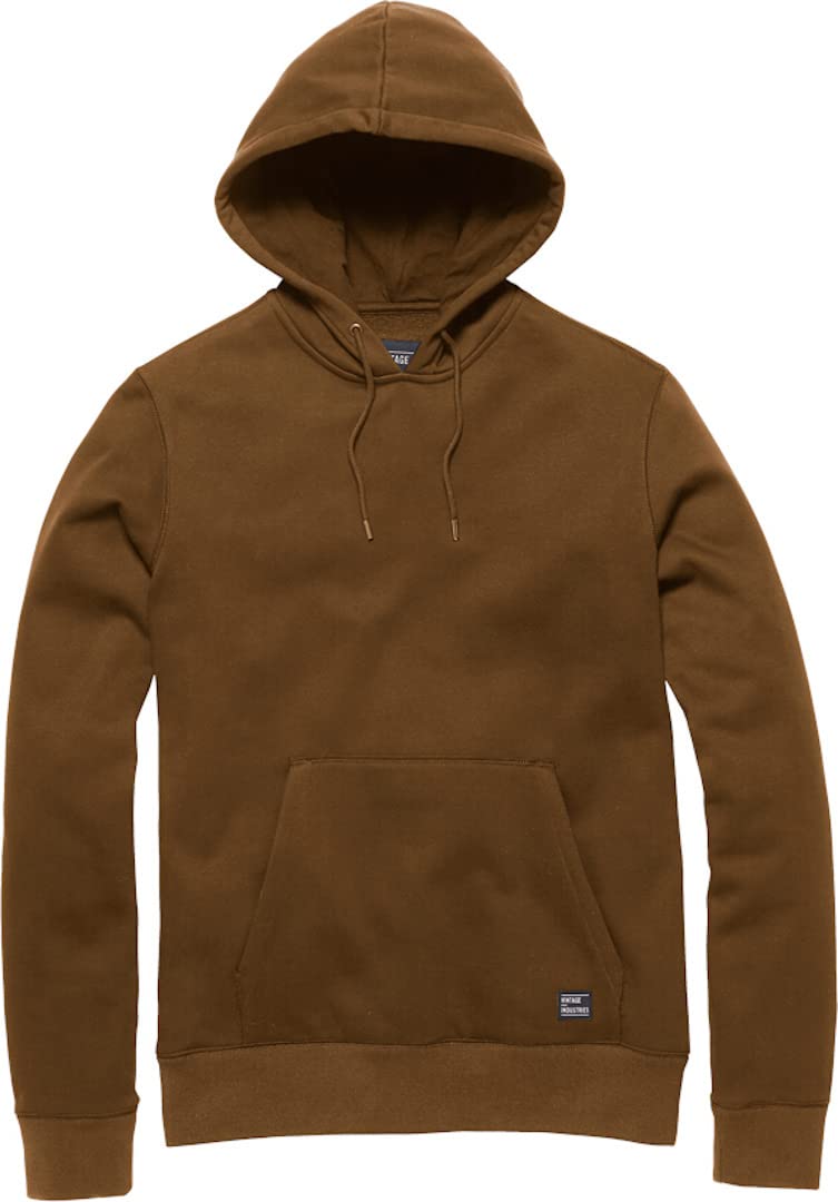 Vintage Industries Men's Brown Derby Hooded Sweatshirt