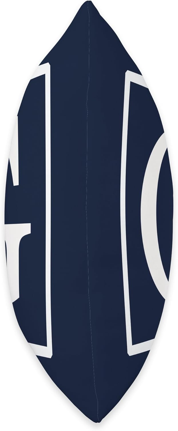 White English Alphabet Letter G Monogram Initial Navy Blue Throw Pillow