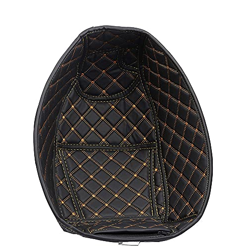 Andifany オートバイのPUレザー製リアトランクカーゴライナープロテクター、オートバイのシートバケットパッド、 NMAX 155用