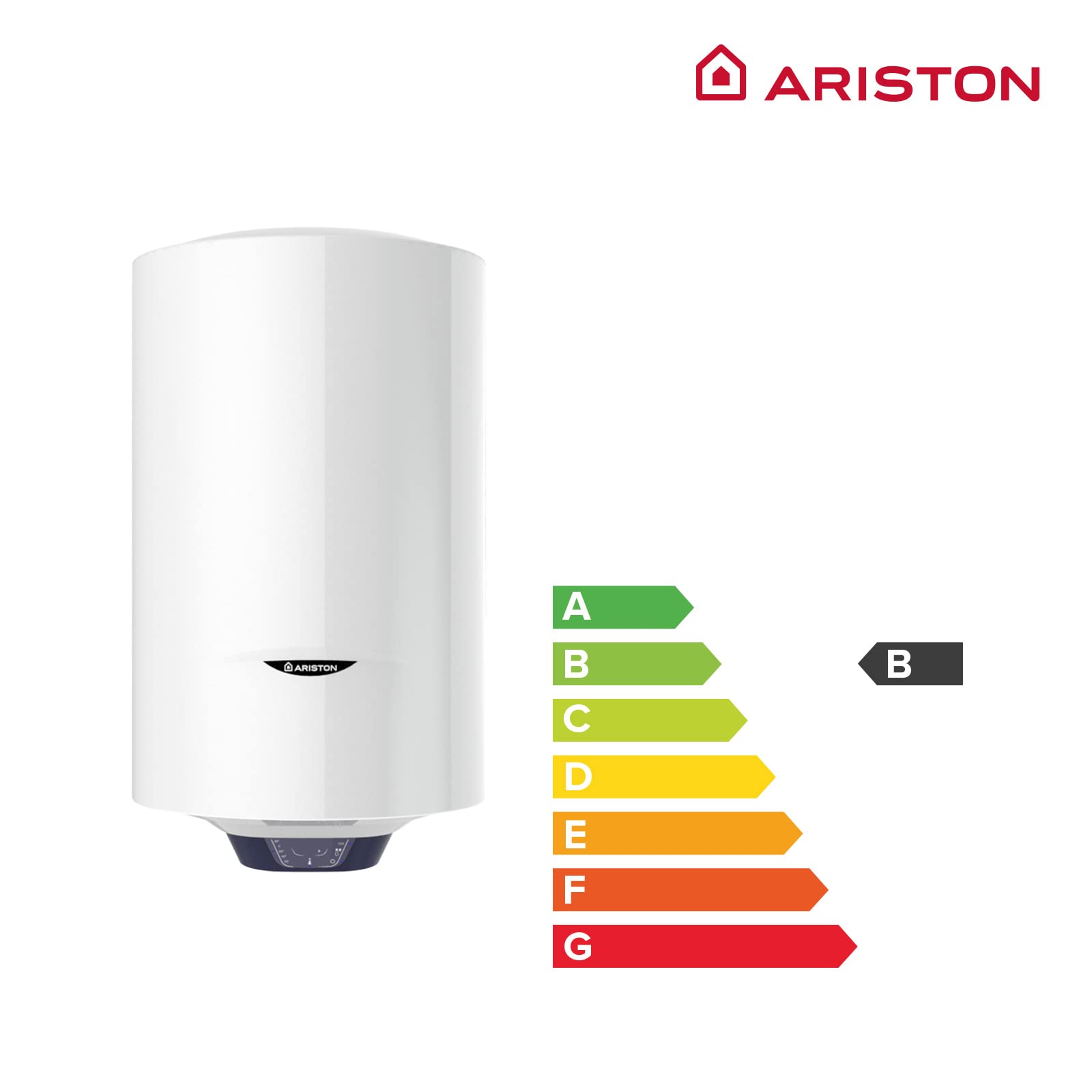 Ariston Blu1 Eco V - Termo Eléctrico 100 Litros, Calentador de Agua Eléctrico Vertical con Función ECO y Regulación Externa, 91,3x45x47 cm - Fabricado para Instalación en España (Clase Energética B)
