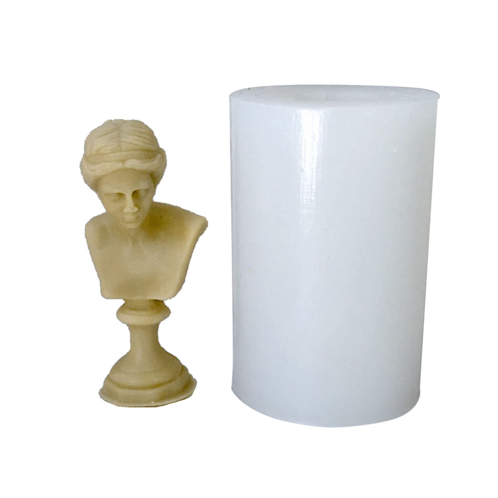 Uqezagpa Sculpture Silicone Mold 3D Mold for Making Statue Plaster Sculpture Figurine Photography Props Home Decor Molds