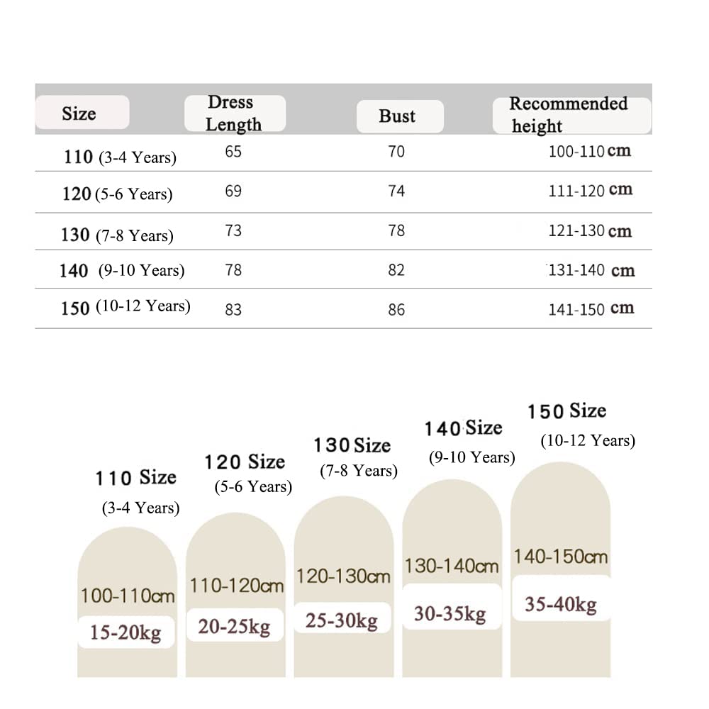Camicia da Notte vittoriana delle Ragazze, Vestiti da Notte della Principessa del Vestito da Sonno dei Bambini per la Ragazza 3-12 Anni