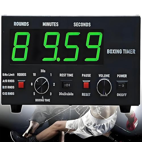 Minuteur d'intervalle portable LED avec son réglable et chronomètre - 2