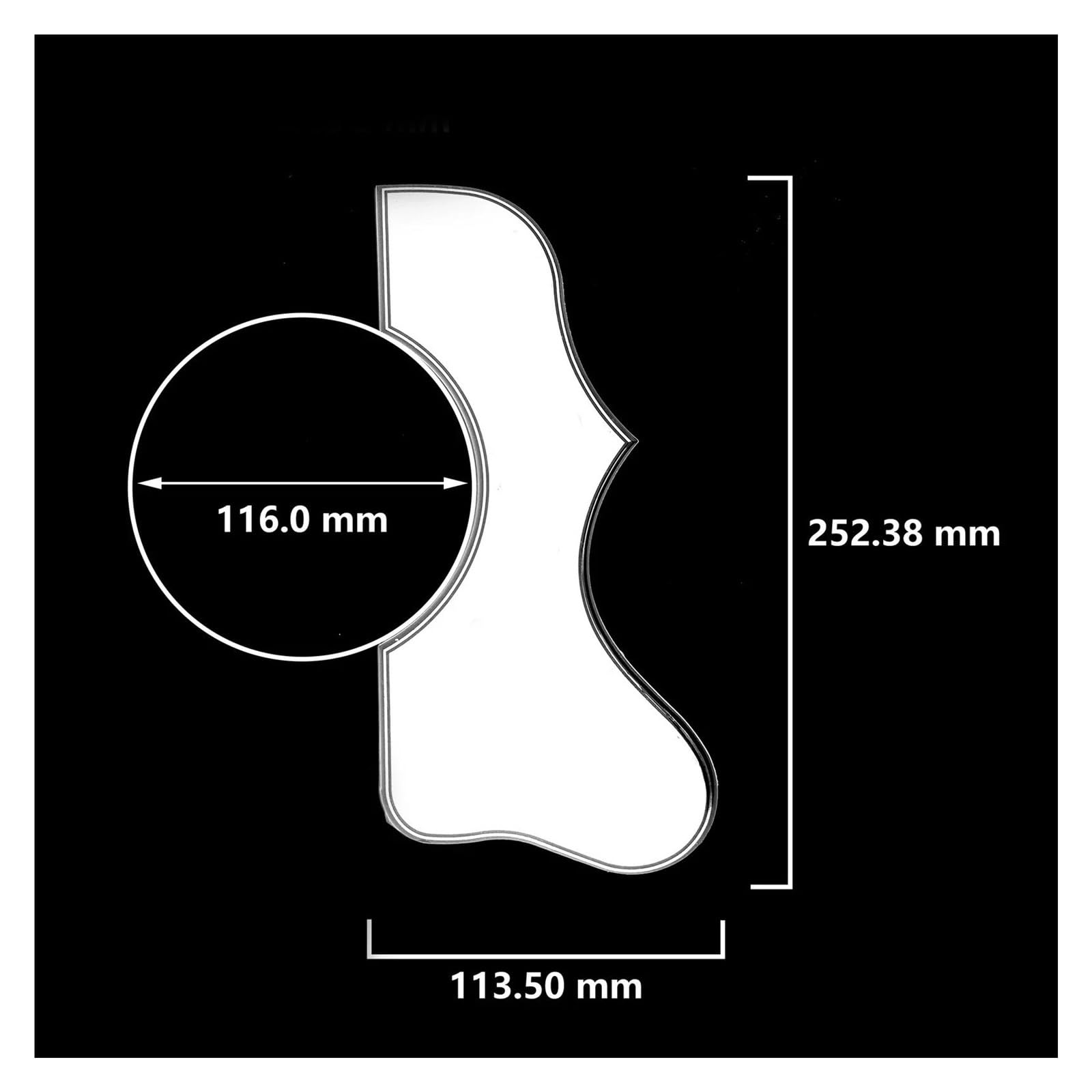 Guitar Pickguard Acoustic Guitar Pickguard Universal For 41 42 Inch Acoustic Guitars(7)
