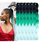 LILYKA SHOW 6 Budles/lot 24 Inch Ombre Colors Box Synthetic Hair Jumbo Braiding Hair Extension So...