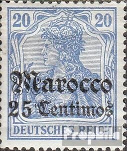 Timbre Allemagne 1905 surcharge Maroc neuf avec gomme originale intacte