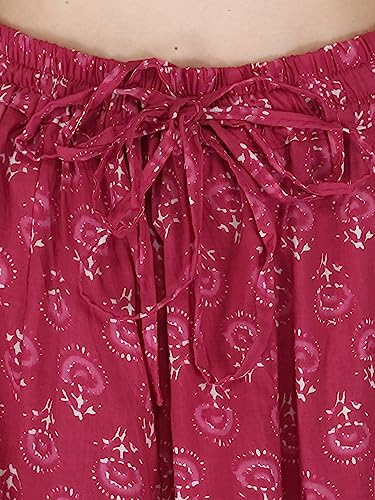 Image of Sttoffa Cotton Printed Women Wear Maxi Long Skirt 40 inch inch Full Length