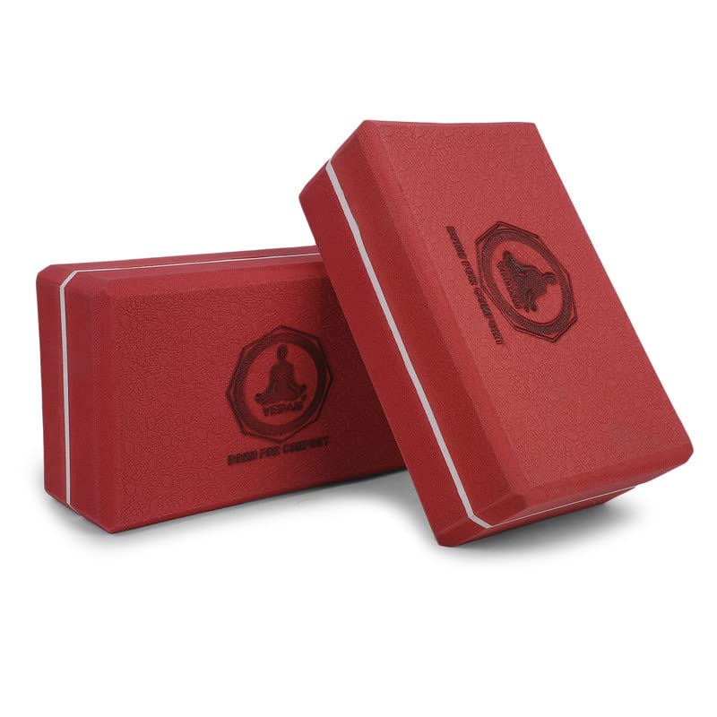 Vedam High Density EVA Foam Yoga Block Set of 2 For Men & Women | Lightweight Yoga Brick For Workout, Training, Stretching, Exercise, Gym, Home Fitness | Improve Strength & Aid Balance (Red) (B0C3ZPM2RX) Amazon Price History, Amazon Price Tracker