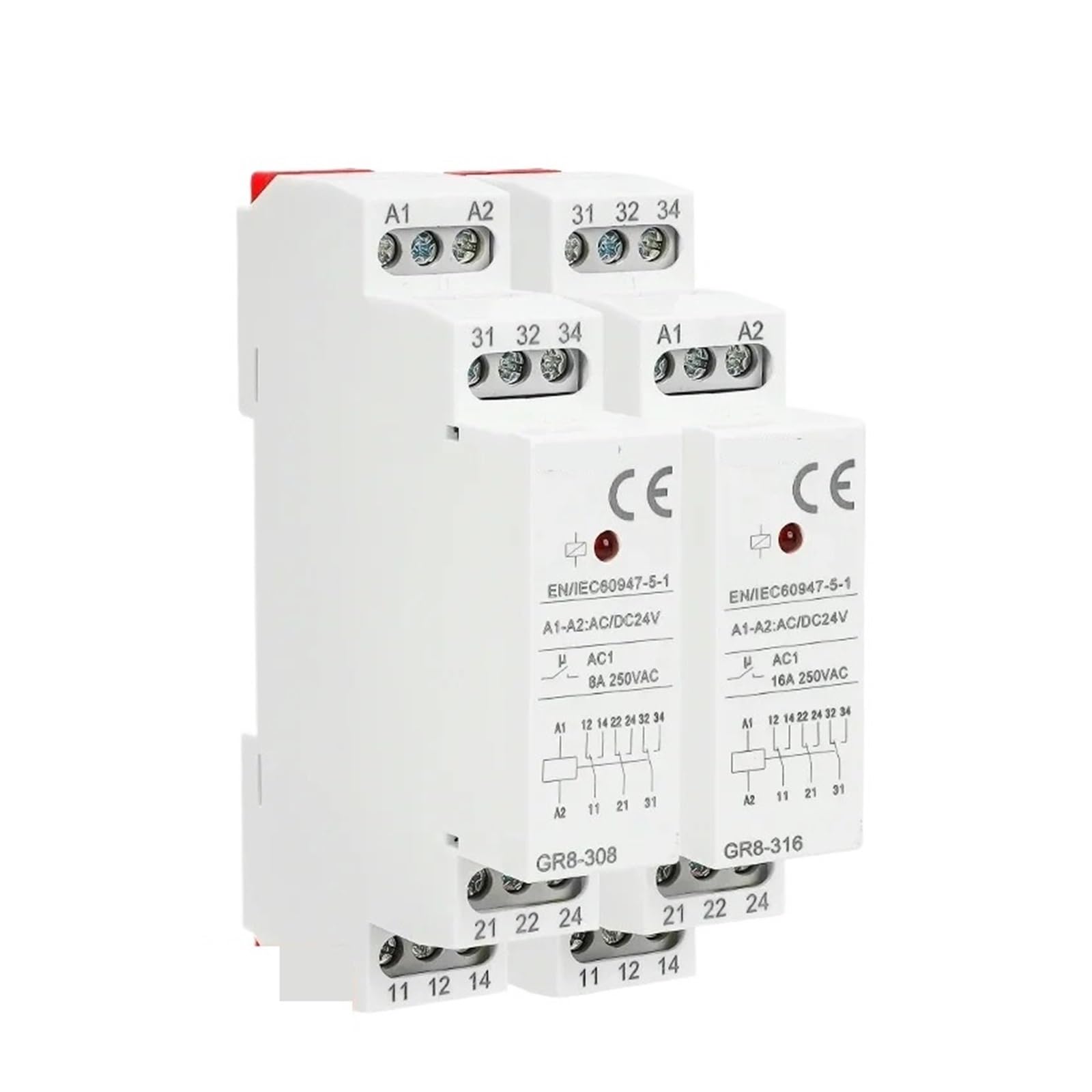 Relais de commutation GR8 16A haute capacité pour circuits AC DC - 3