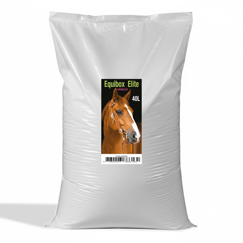 Litière granulés de Roseau Miscanthus chevaux naturelle végétale biodégradable 40L