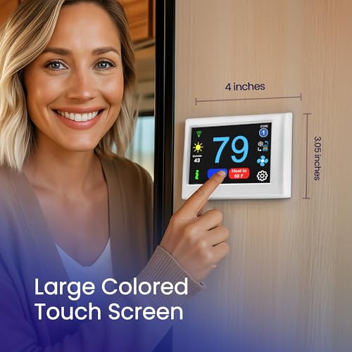 image for MICRO-AIR EasyTouch Digital RV Thermostat Replacement - Programmable a