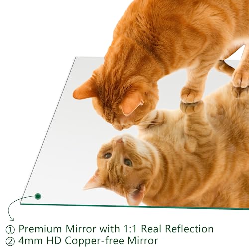 Mirrorons Frameless Mirror, Wall Mirror 20" X 28", Modern Rectangle Bathroom Mirrors For Wall With Polished Edge, Horizontally Or Vertically. Upgraded Shatterproof Mirror, Entryways, Bathroom, Gym. #TOP4
