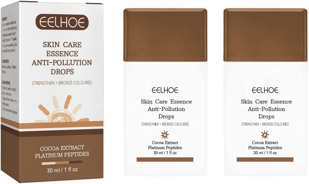 2PCS Bronzing Drops,Drunk Elephant Bronzer Drops,Fake Tan Peptide Serums for Skin Care, Liquid Bronzer Cream Bronzer Drops Aging Skin Treatment