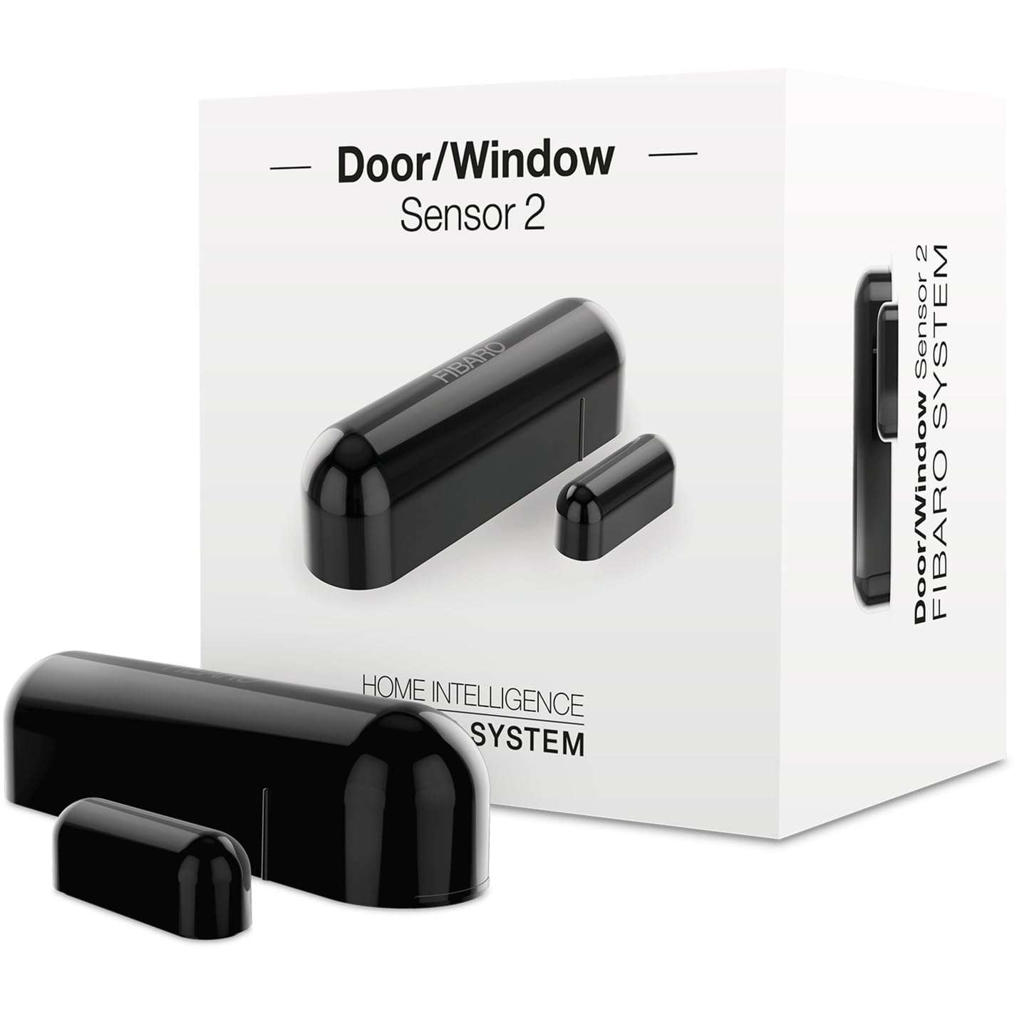Fibaro Fibaro Door Window 2 Z-Wave Plus Magnetic Reed Switch with Temperature Sensor, Black