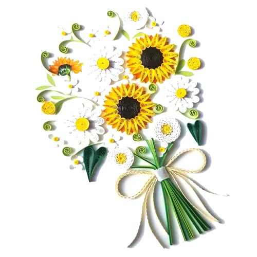 Tumybee Sunflower Greeting Card For Mom, Happy Birthday And Mother Day Quilling Cards, Greeting Card Card For Valentine, Sympathy, Thinking Of You, Quilled 3D Card For Christmas,Birthday,Anniversary, Friend Mom With Envelop (Sunflower) #TOP1