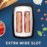 Toaster 2 Slice Wide Slot Toaster Best Rated Prime Displav Smart Toasters with LCD Digital Countdown Timer and Bagel/Defrost/Cancel/Reheat Function - Image 4