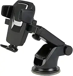 Suporte Celular Carro Universal com Ventosa Forte – Suporte Veicular Painel e Para-brisa, Rotação 360° para Smartphone GPS (4 a 7 Polegadas)
