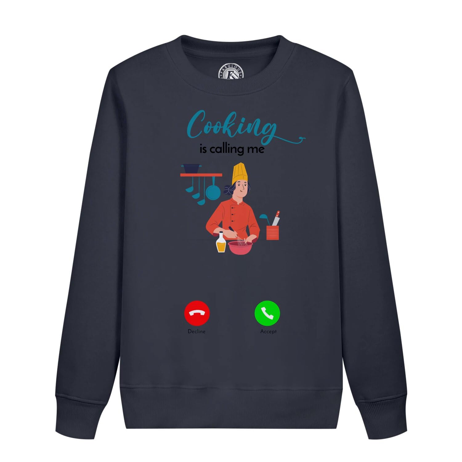 Sweatshirt enfant la cuisine m'appelle vêtement gastronomie cuisinier