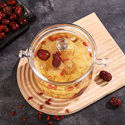 Glass Pots For Cooking With Lids - 2.0 Liter Glass Saucepan With Cover Simmer Pot Milk Pot, Heat-Resistant Glass Stovetop Pot And Sauce Pan For Soup, Pasta & Baby Food. #TOP5