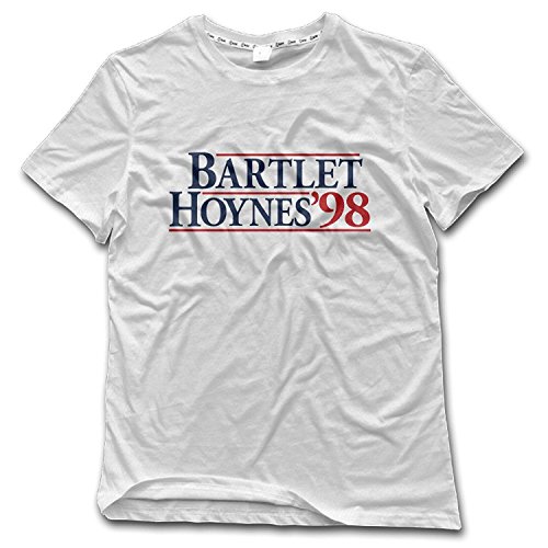 Zomsun Shronm Men's White Bartlet Hoynes 98 for America Crew Neck T-Shirt