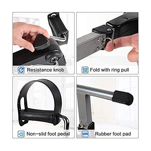 Ejercitador plegable para brazos y piernas con monitor LCD miniatura 4