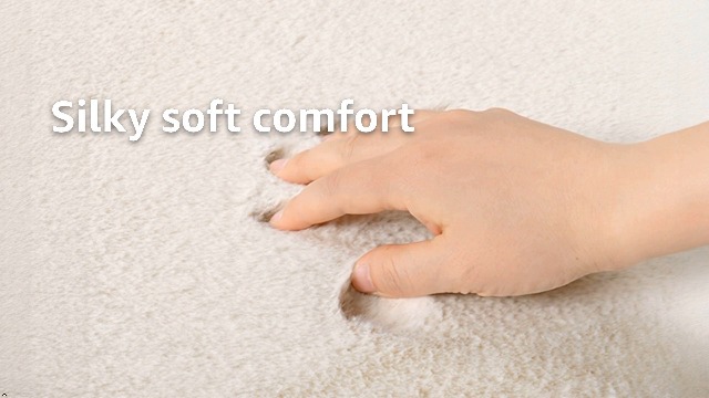 Tapete decorativo SHACOS piel sintética 5'x7' crema miniatura 7
