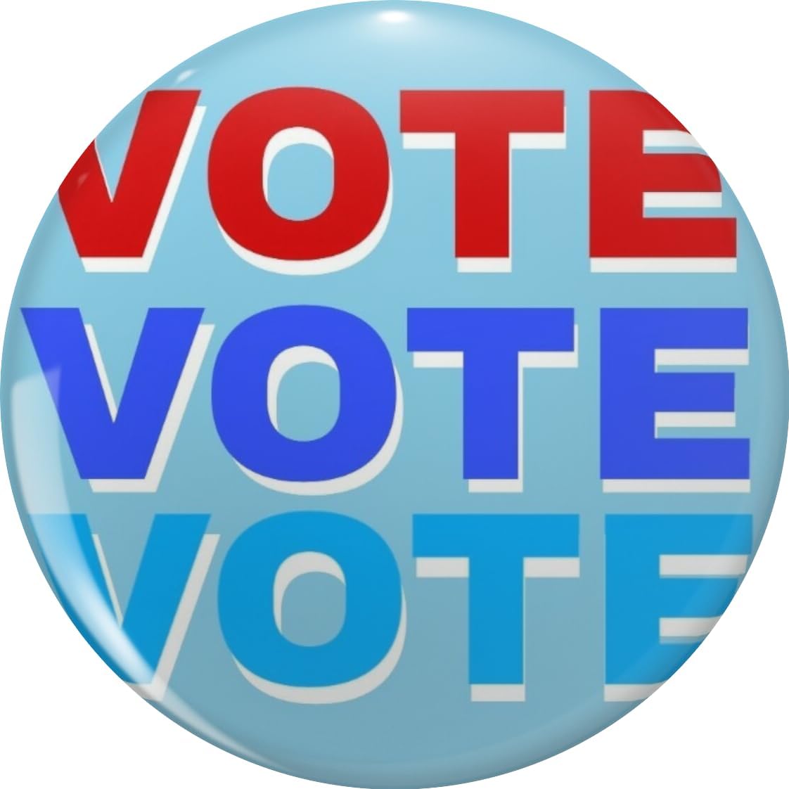 Reminder to Vote Lapel Bin Brooch Badge Pin 0.75"