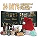 BODY & EARTH 2025 Advent Calendar for Men Christmas Holiday Gifts 24 Days of Countdown Calendar, Advent Beauty Calendar 2025 Adult 24PCS Beard Care Grooming Set Mens with Sandalwood & Cedar Beard Oil