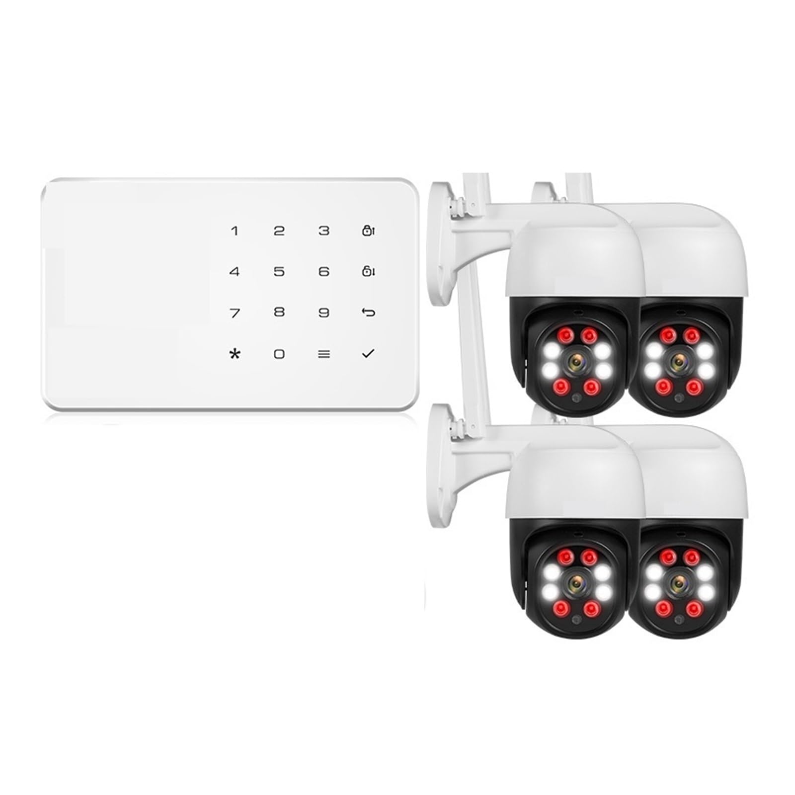 System kamer bezpieczeństwa W184 System Alarmowy 4G/WIFI Bezprzewodowy Zestaw Do Kontroli Bezpieczeństwa W Domu Panel Alarmowy GSM Intelintne Urządzenia Domowe Czujnik Okna/drzwi