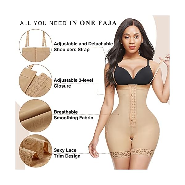 Lover-Beauty-Shapewear-for-Women-Tummy-Control-Body-Shaper-Butt-Lifter-Thigh-Slimmer-Faja-Plus-Size-with-Zipper-Crotch Lover-Beauty Colombian Fajas for Women Fajas Reductoras Y Moldeadoras Butt Lifting Shapewear for Women