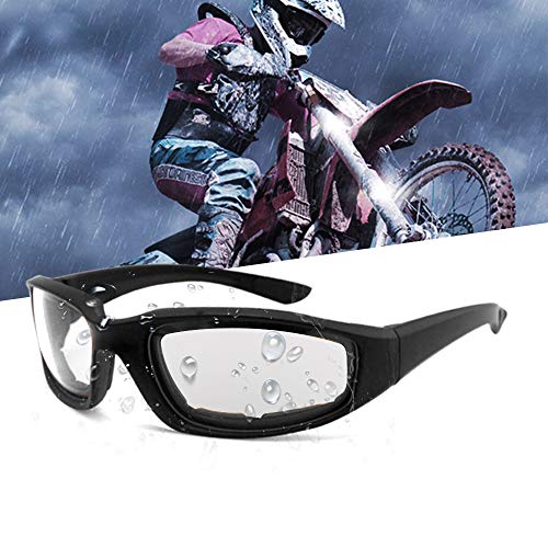 3 Pair Motorcycle Riding Glasses Padding Goggles Uv Protection Dustproof Windproofmotorcycle Sunglasses With Clear Lens For Outdoor Sports Actives #TOP4