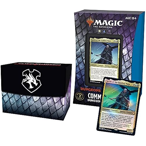 Magic: The Gathering Adventures in The Forgotten Realms Commander Deck – Dungeons of Death (White-Blue-Black)