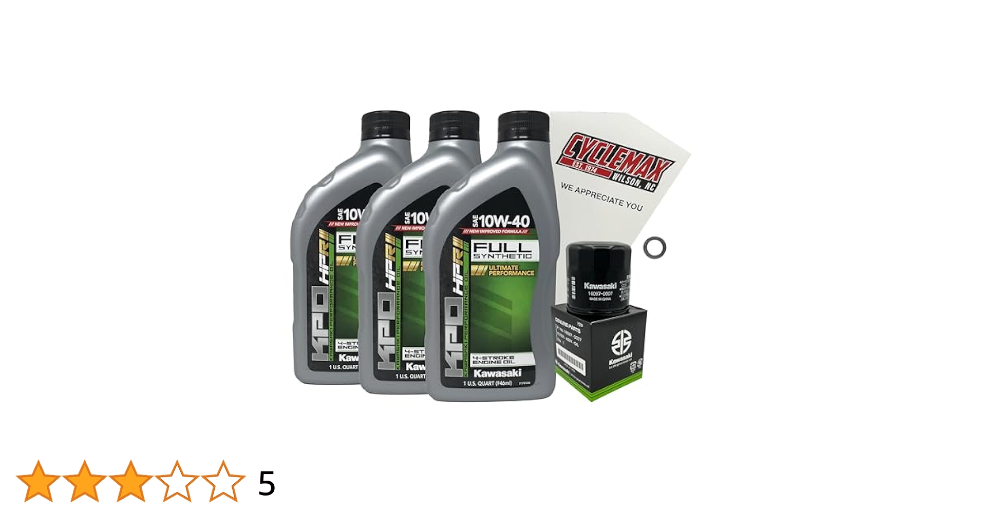 Amazon.com: Cyclemax Full-Synthetic KPO Oil Change Kit