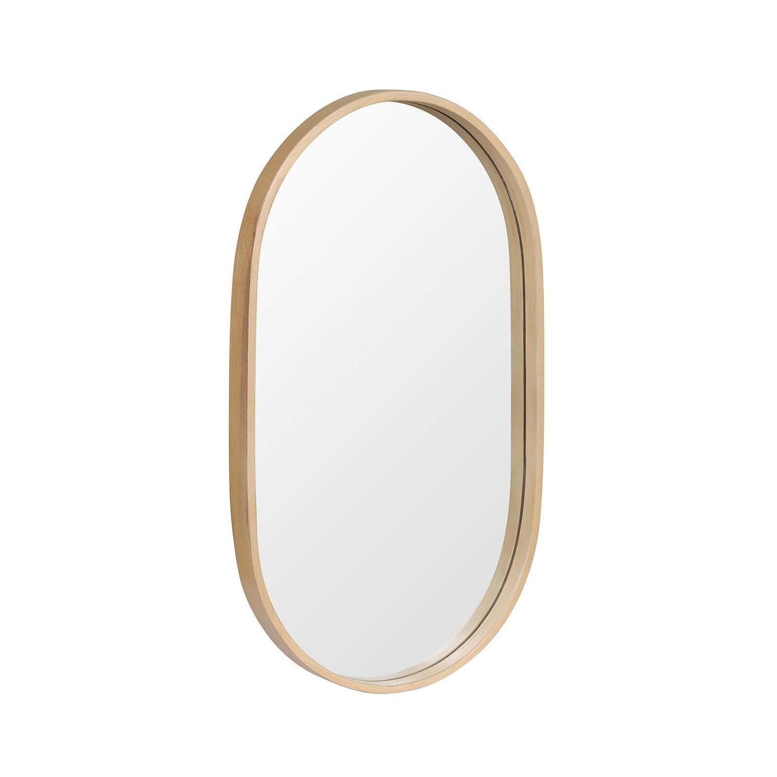 Spiegel, oval, 40 x 70 cm, Pepper Eiche