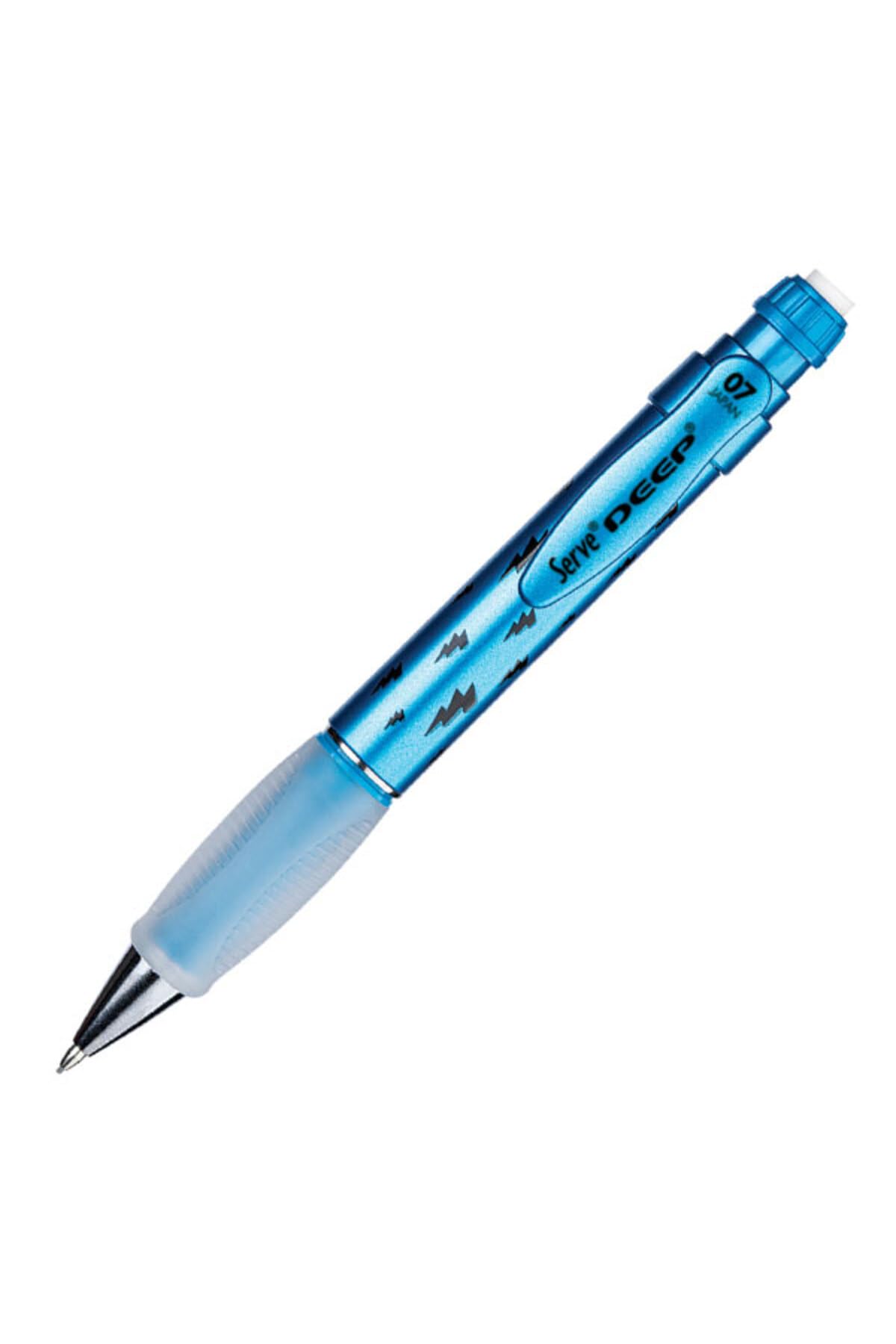 Serve Deep Mekanik Kurşun Kalem 0.7 mm, Metalik Mavi