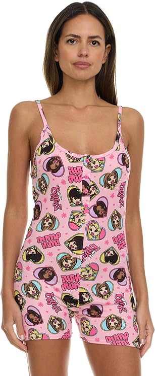 Betty Boop Womens Pajamas - 1 Piece Onesie Sleeveless Romper PJ Bodysuit Sleepwear Loungewear-image-17