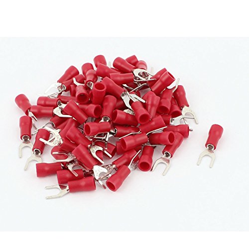 Terminales aislados tipo horquilla SVS1.25-4 74 piezas miniatura 1