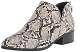 Kenneth Cole REACTION Women's Block Heel Bootie Ankle Boot, Black/White, 7