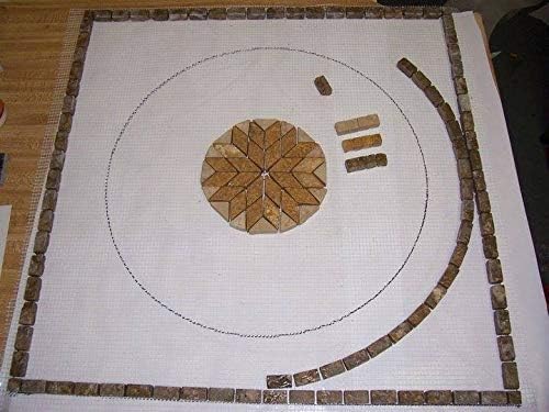 Mosaic Mesh for Back Mounted Tile, 24" Wide, 24" Long - Pack of 4, Non Sticky
