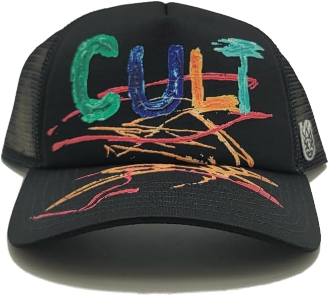 Cult of Individuality New Mesh Trucker LUX Hand Drawn Black Era Snapback Hat Cap - Image 3