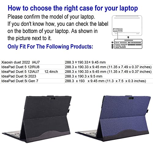 Funda Cover para Lenovo 12.4 pulg IdeaPad Duet 5 2023/2022 miniatura 2