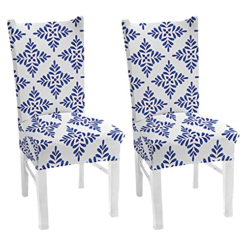 Gsrhzd Fundas Sillas De Comedor, 2 Pieza Fundas para Sillas, Fundas Sillas Ajustables, Funda Sillas Comedor Elasticas, Universales Lavable Extraíble Funda, para Boda, Hogar, Restaurante, Hotel Cover