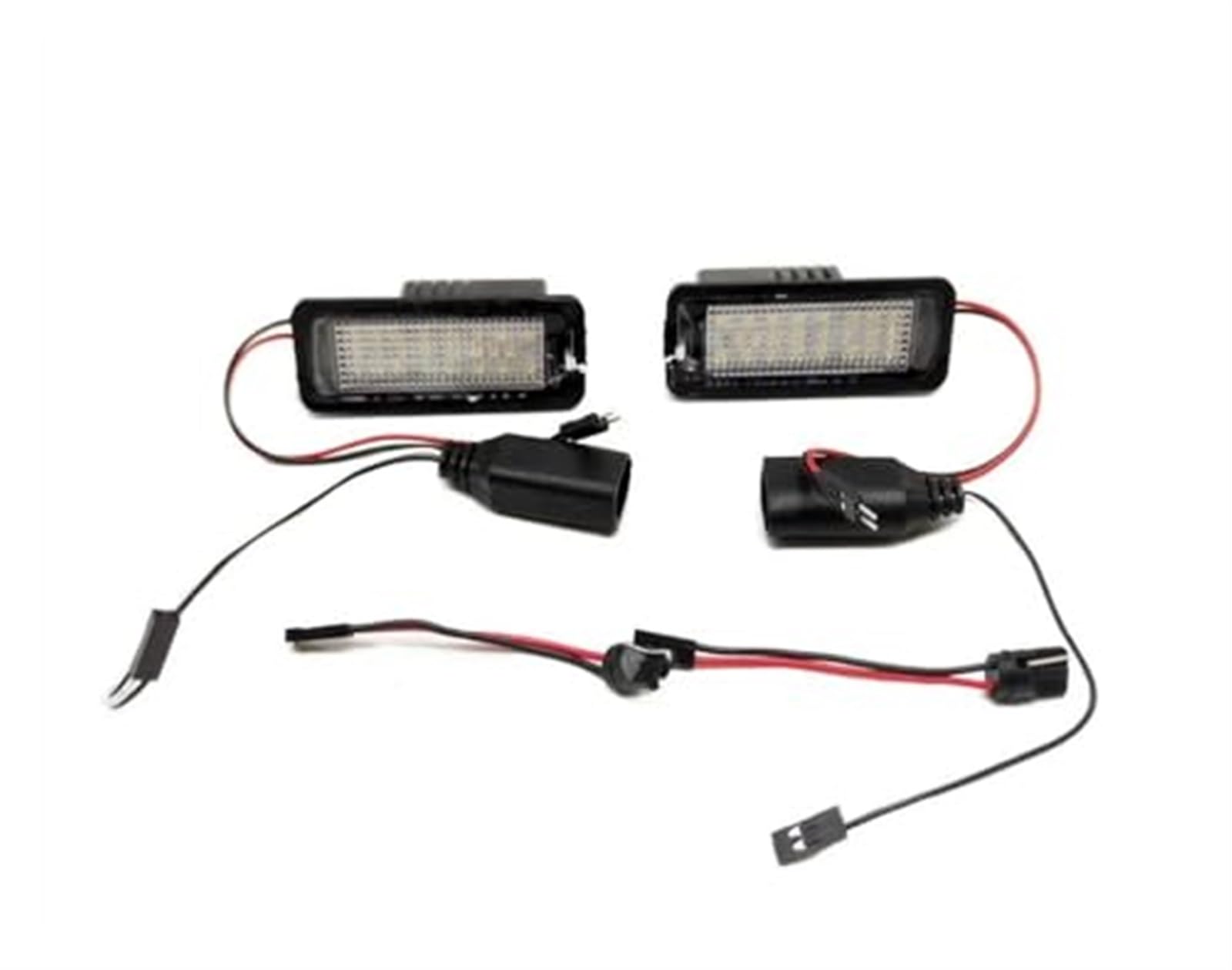 Wivplex Luce targa, for Seat, for Altea 2007-2010 for Leon 2006-2010 Lampada for Canbus Nessun errore Bianco Luce targa(BLACK R side)