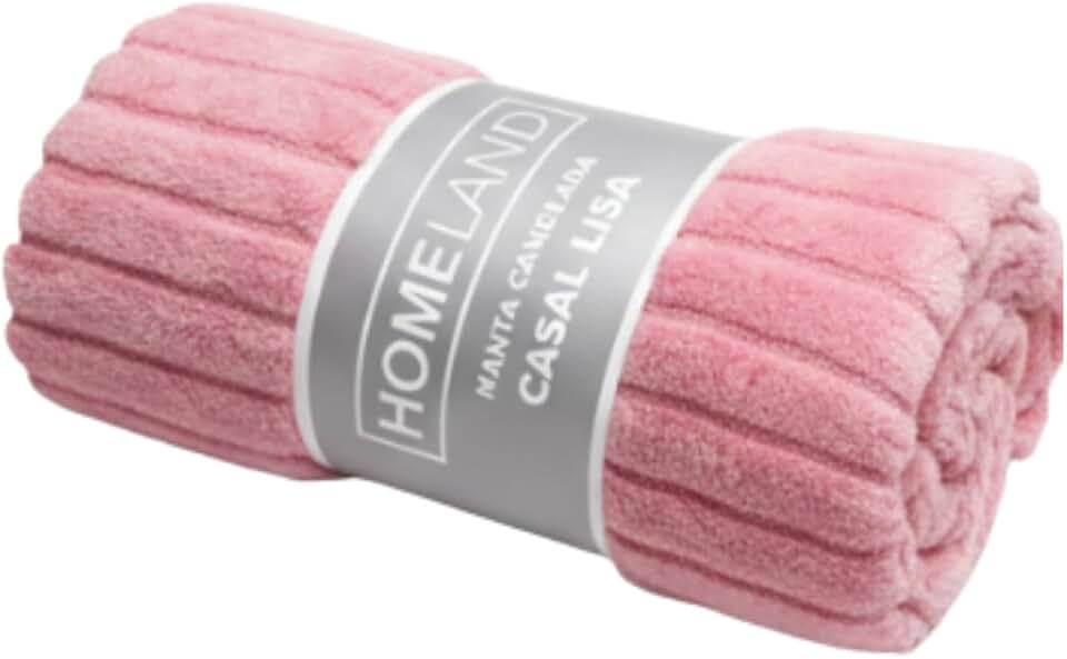 Manta Solteiro Canelada Rosa Lisa Dupla Face Anti-alérgico Macia Premium 100% Hipoalergênico Tecido Inteligente Conforto Superior Não Encolhe Na Lavagem 1,40 m x 2,00 m