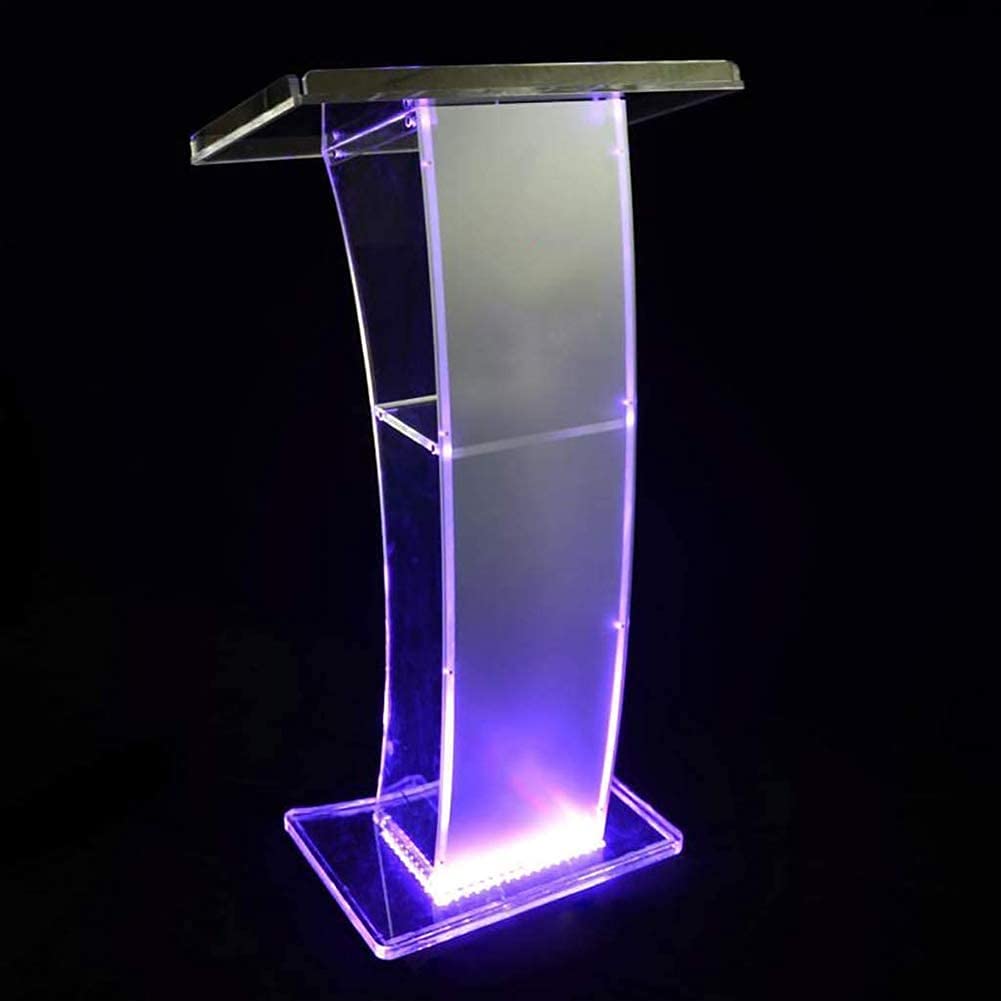 Buy RIMOAL Clear Podium Stand, Acrylic Transparent Podium Lectern Clear